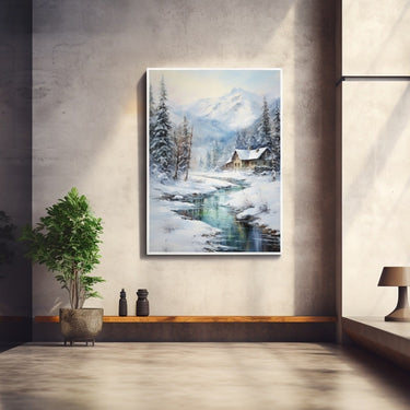 Winter Scene Canvas Wall Art